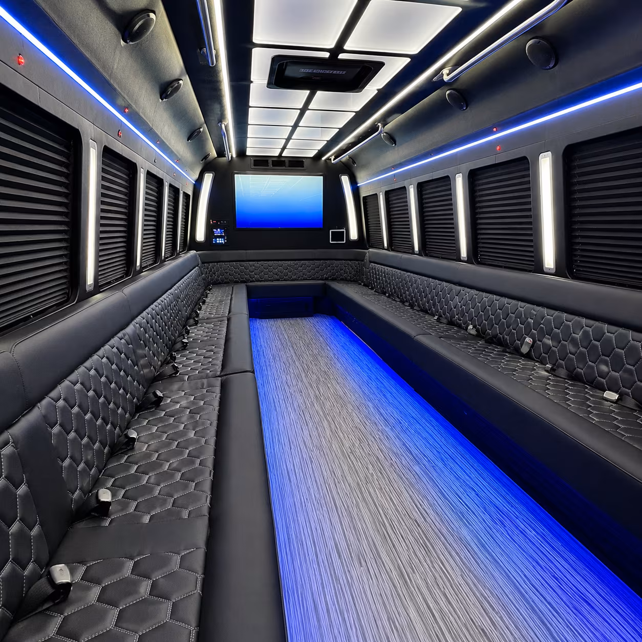 Cincinnati Prom & Homecoming Transportation party bus exterior