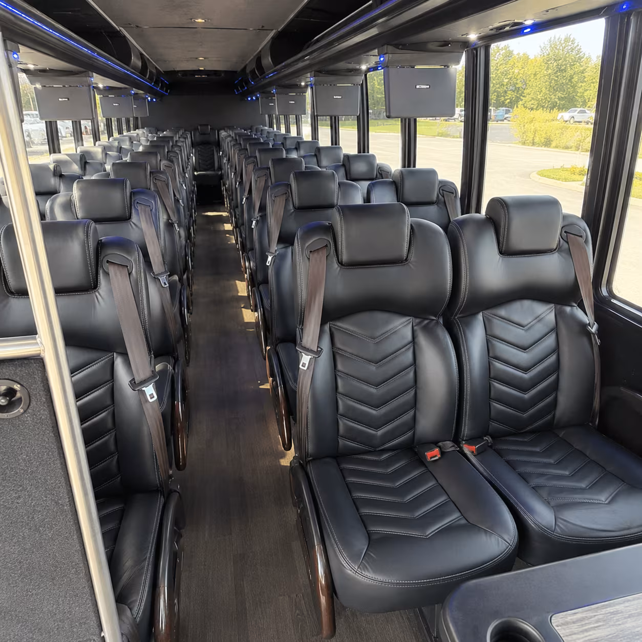 Cincinnati School Event Transportation party bus exterior