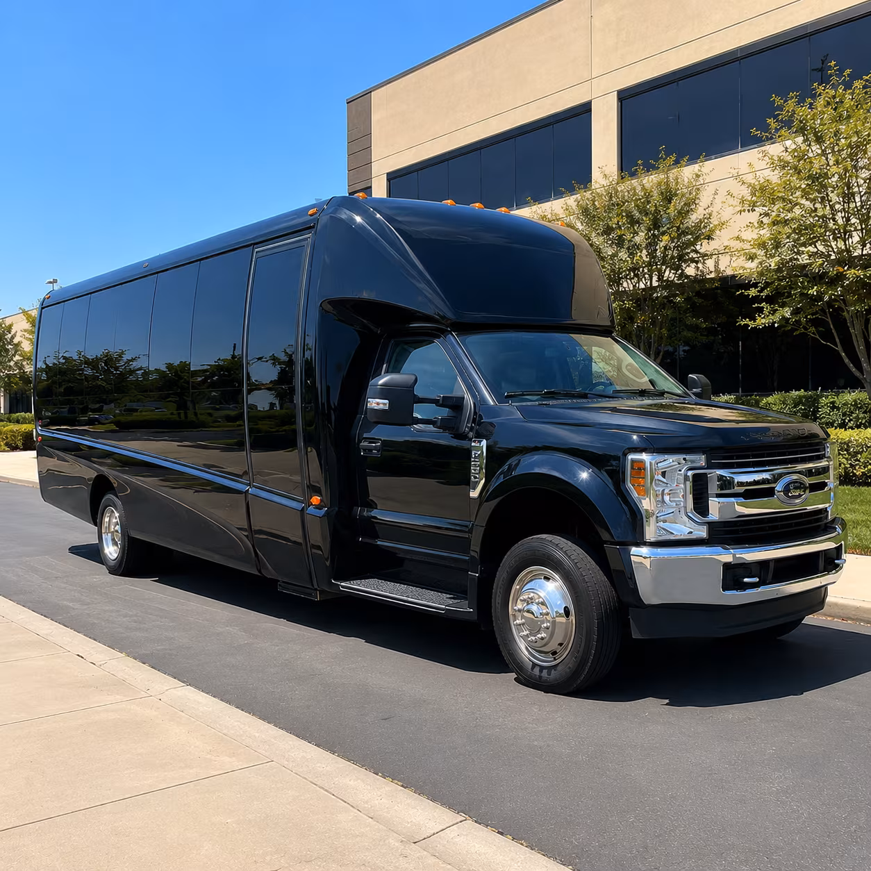 Cincinnati Wedding Transportation party bus exterior