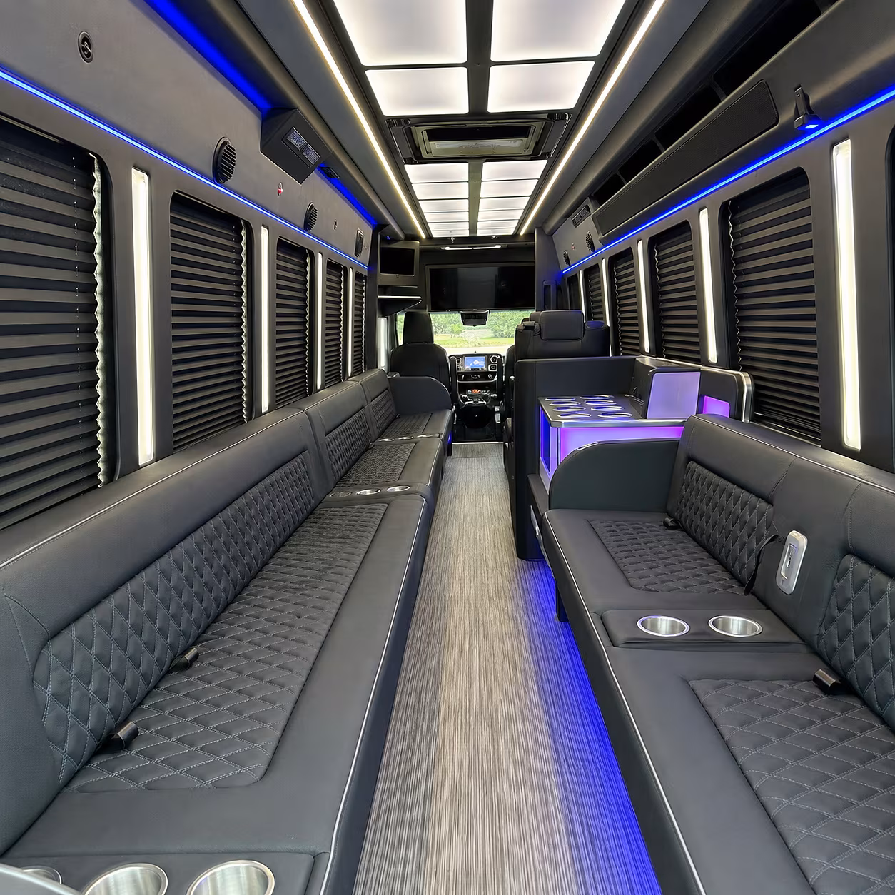 Cincinnati Wedding Transportation onboard seating